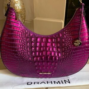 Brahmin Purple Potion Bekka Shoulder Bag